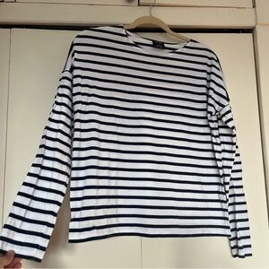 Saint James for J. Crew Striped Cotton Shirt Long Sleeve